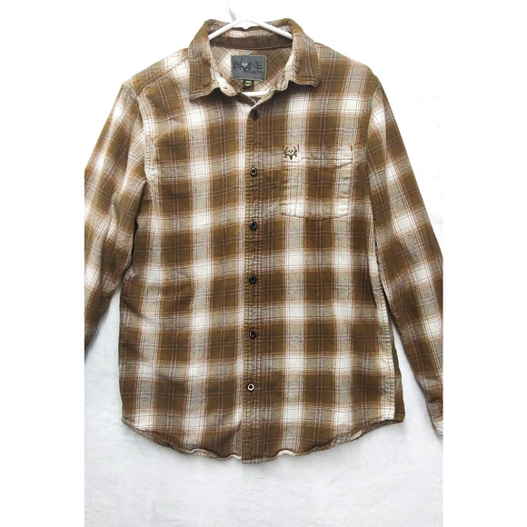 Bone Collector Men's Flannel Size M Shirt Jacket Button Down Long Sleeve - Picture 2 of 10